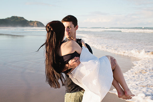 Grace and Ash’s engagement session in Byron Bay